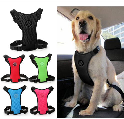 Dog supplies Breathable mesh chest straps Pet car safety chest back - Pets Crazy Shops