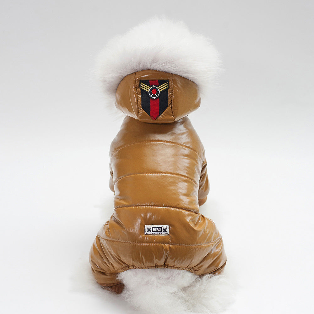 Thickened Four Leg Cotton Padded Clothes - Pets Crazy Shops
