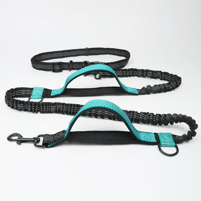 Amazon direct pet supplies multi-function running reflective pull dog leash double elastic dog leash traction - Pets Crazy Shops