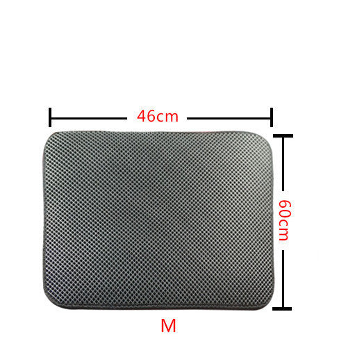 Double Layer Litter Cat Bed Pads Pet Cat Litter Mat Trapping Pets Litter Box Mat Pet Product Bed For Cats House Clean Mat - Pets Crazy Shops