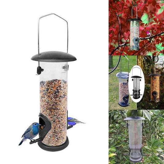 Outdoor Hanging Bird Feeder Automatic Pet Parrot Portable Feeder Dispenser  -  - Pets Crazy Shops -
