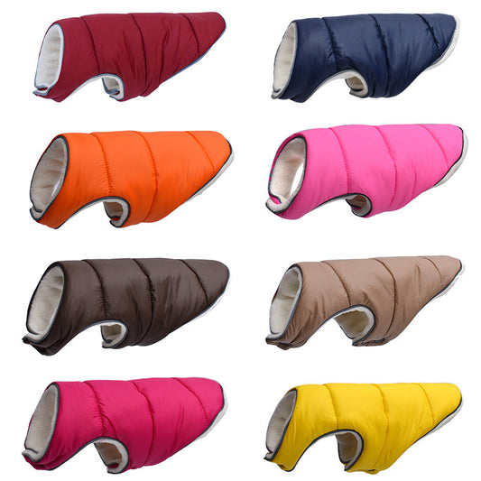 Pet Jacket Warm Winter Dog Clothes Reflective Puppy Clothing Vest Comfortable Fleece Pet Dogs Coat For Small Medium Large Dogs - Pets Crazy Shops