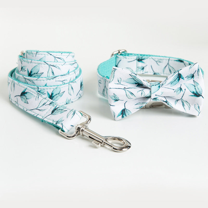 Small leaf dog collar leash - Pets Crazy Shops