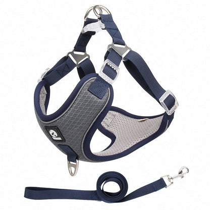Breathable Pet Harness Adjustable Leash - Pets Crazy Shops
