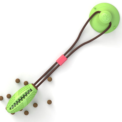 Dog Toys Silicon Suction Cup Tug Interactive Dog Ball Toy For Pet Chew Bite Tooth Cleaning Toothbrush Feeding Pet Supplies - Pets Crazy Shops