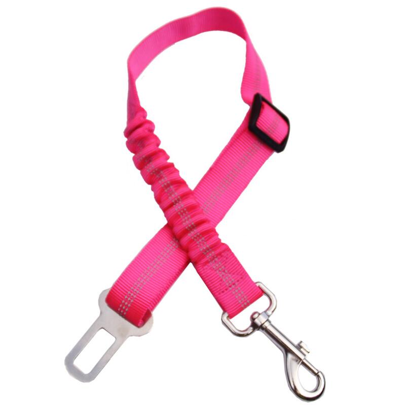 Adjustable Dog Seat Belt Dog Car Seatbelt Harness Leads Elastic Reflective Safety Rope - Pets Crazy Shops