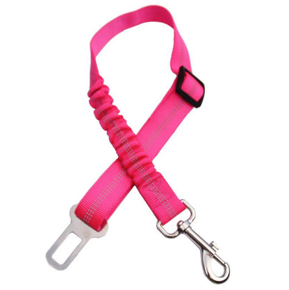 Adjustable Dog Seat Belt Dog Car Seatbelt Harness Leads Elastic Reflective Safety Rope - Pets Crazy Shops