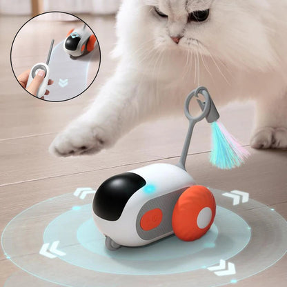 Remote Control Interactive Cat Car Toy USB Charging Chasing Automatic Self-moving Remote Smart Control Car Interactive Cat Toy Pet Products - Pets Crazy Shops