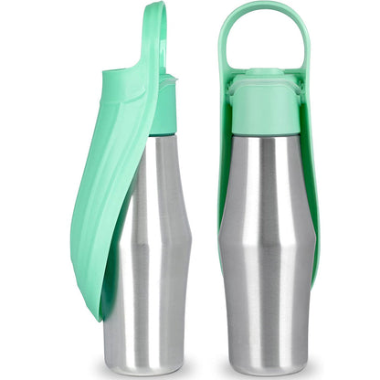 New Portable Pet Dog Water Bottle Soft Silicone Leaf Design For Dog Pets Outdoor Travel Drinking Bowls Water Dispenser - Pets Crazy Shops