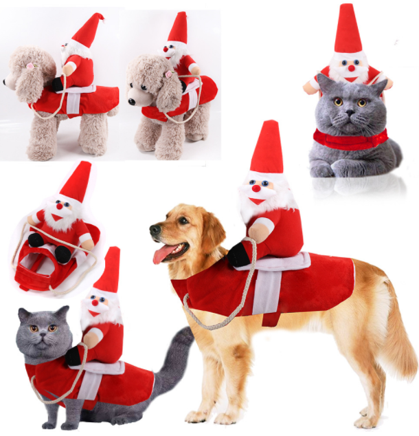 Dog Christmas Clothes Cat Christmas Clothes Pet Winter Clothes - Pets Crazy Shops