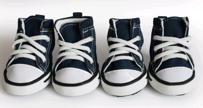 Pet denim canvas shoes dog shoes, sports and leisure waterproof non-slip dog shoes breathable and comfortable - Pets Crazy Shops