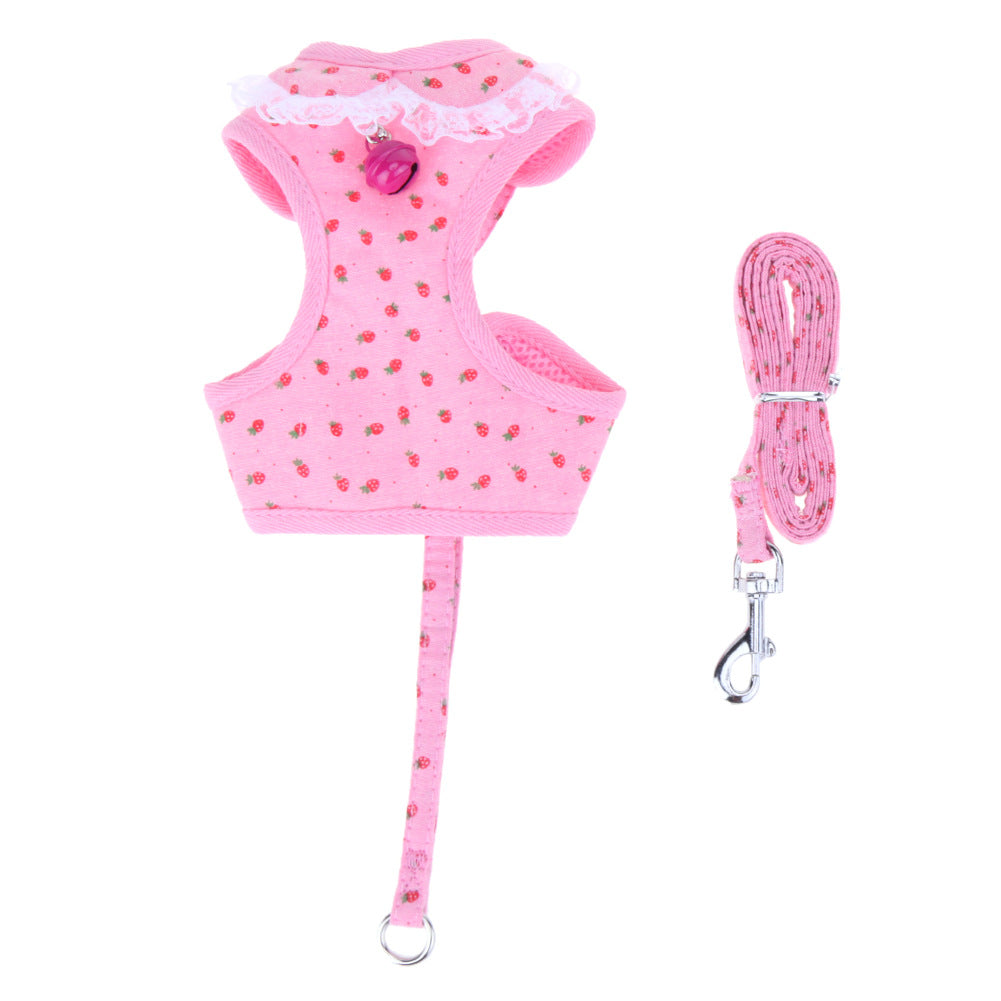 Pet Strawberry Chest Rope - Pets Crazy Shops