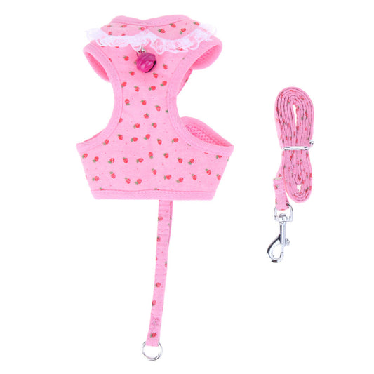 Pet Strawberry Chest Rope - Pets Crazy Shops