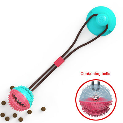 Dog Toys Silicon Suction Cup Tug Interactive Dog Ball Toy For Pet Chew Bite Tooth Cleaning Toothbrush Feeding Pet Supplies - Pets Crazy Shops