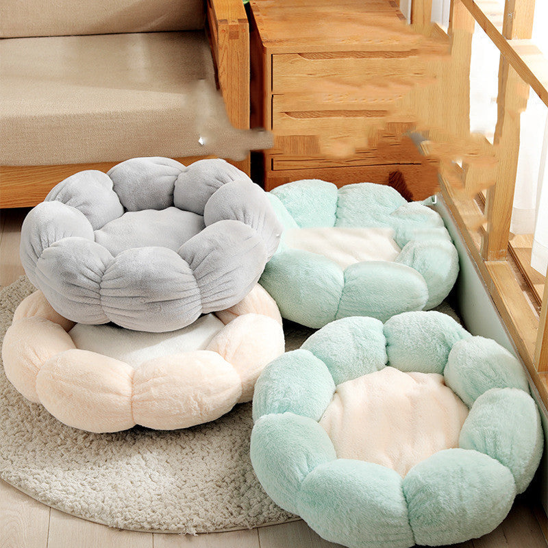 Pet Bed Mat New Pet Soft Dog Cat Blanket  Flower Shaped Doghouse - Pets Crazy Shops