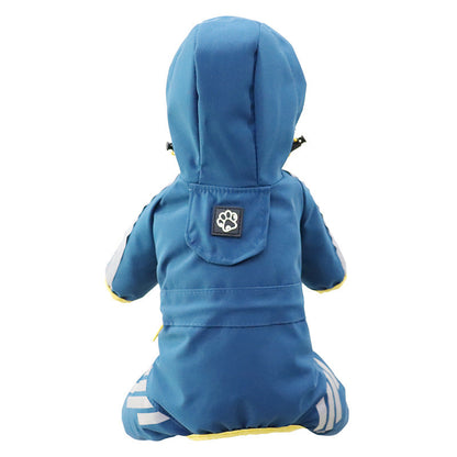 Dog Raincoat Full Package Four Feet Waterproof Rain Cape Pet Products - Pets Crazy Shops