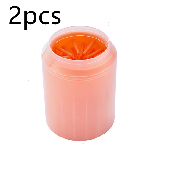 Pet Paw Cleaner Cleaning Kit Cup Soft Brush Can - Pets Crazy Shops
