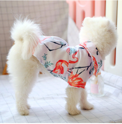 Small dog than the bear pomei thin summer cute shirt - Pets Crazy Shops