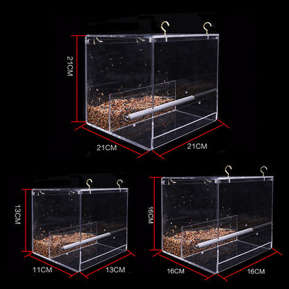 Acrylic bird feeder - Pets Crazy Shops