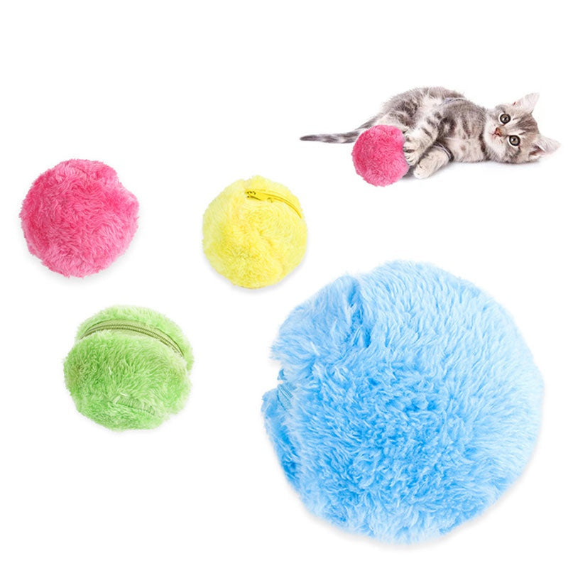 Magic Roller Ball Activation Automatic Ball Dog Cat Interactive Funny Chew Plush Electric Rolling Ball Pet Dog Cat Toy - Pets Crazy Shops
