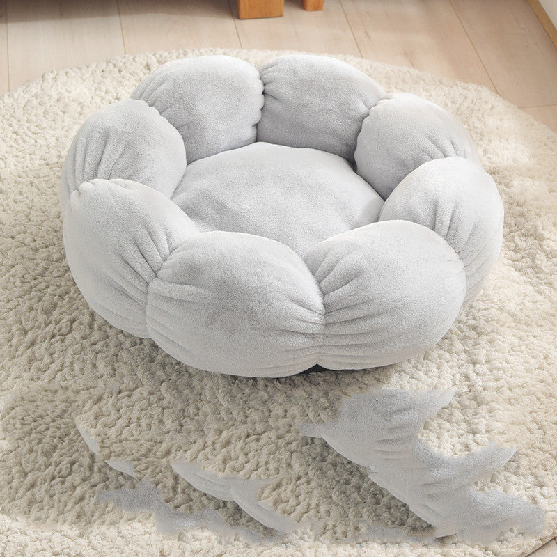 Pet Bed Mat New Pet Soft Dog Cat Blanket  Flower Shaped Doghouse - Pets Crazy Shops
