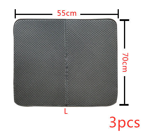 Double Layer Litter Cat Bed Pads Pet Cat Litter Mat Trapping Pets Litter Box Mat Pet Product Bed For Cats House Clean Mat - Pets Crazy Shops