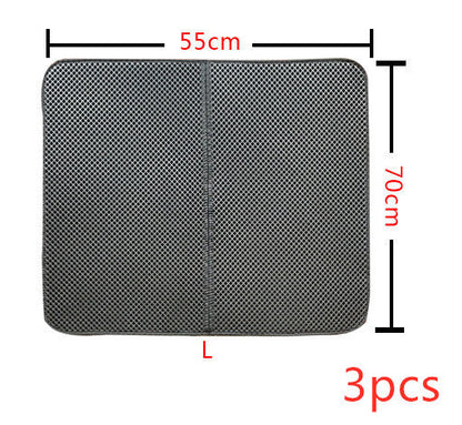 Double Layer Litter Cat Bed Pads Pet Cat Litter Mat Trapping Pets Litter Box Mat Pet Product Bed For Cats House Clean Mat - Pets Crazy Shops