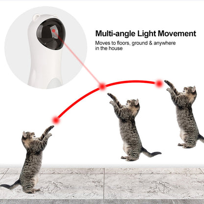 Automatic Laser Cat Toy Bear Laser Cat Toy LED Red Laser Cat Cat Toy - Pets Crazy Shops
