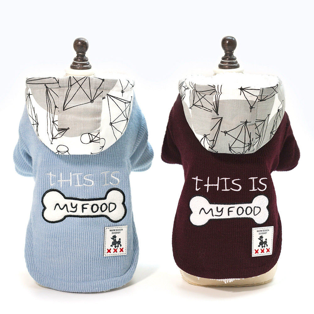 Thickened Warm, Hooded, Padded Clothes For Pets - Pets Crazy Shops