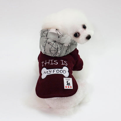 Thickened Warm, Hooded, Padded Clothes For Pets - Pets Crazy Shops