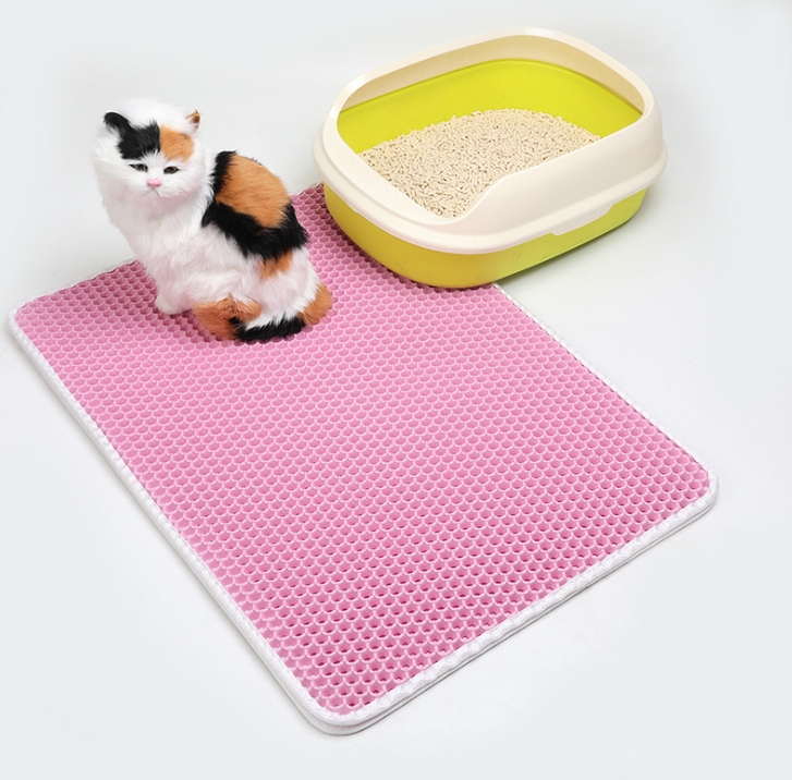 Pet Cat Litter Mat Pet Supplies EVA Double Cat Litter Mat - Pets Crazy Shops