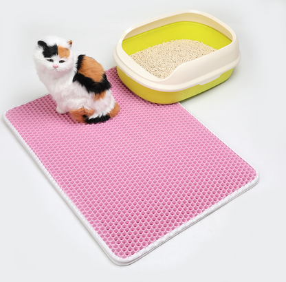 Pet Cat Litter Mat Pet Supplies EVA Double Cat Litter Mat - Pets Crazy Shops