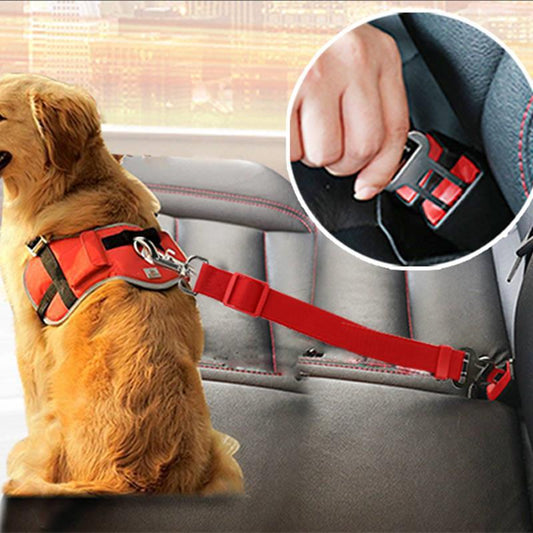 Dog Traction Belt Telescopic Rope Car Car Rope - Pets Crazy Shops