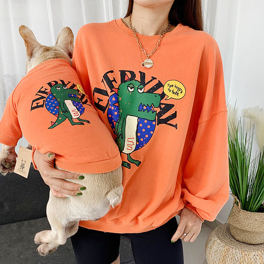 Pet parent-child clothes than panda clothes printed dog clothes  -  - Pets Crazy Shops -