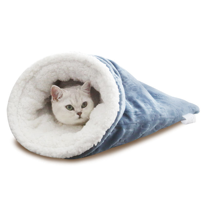 Cat Nest Christmas Plus Soft Nest Cat Sleeping Bag Cat Nest Cat Supplies Pet Four Seasons Universal Cat Mat - Pets Crazy Shops