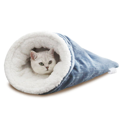 Cat Nest Christmas Plus Soft Nest Cat Sleeping Bag Cat Nest Cat Supplies Pet Four Seasons Universal Cat Mat - Pets Crazy Shops