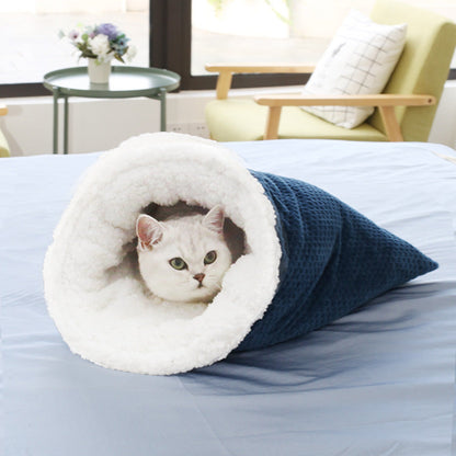 Cat Nest Christmas Plus Soft Nest Cat Sleeping Bag Cat Nest Cat Supplies Pet Four Seasons Universal Cat Mat - Pets Crazy Shops