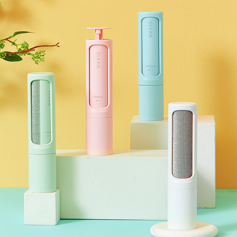 2-1 Reusable Pet Hair Remover Brush Lint Roller Portable Effective Self Cleaning Tool for Cat Dog Fur Hair Dust Removal Brush - Pets Crazy Shops