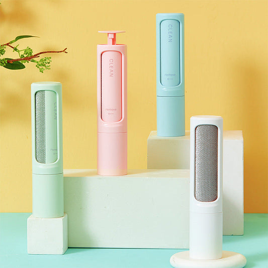 2-1 Reusable Pet Hair Remover Brush Lint Roller Portable Effective Self Cleaning Tool for Cat Dog Fur Hair Dust Removal Brush - Pets Crazy Shops