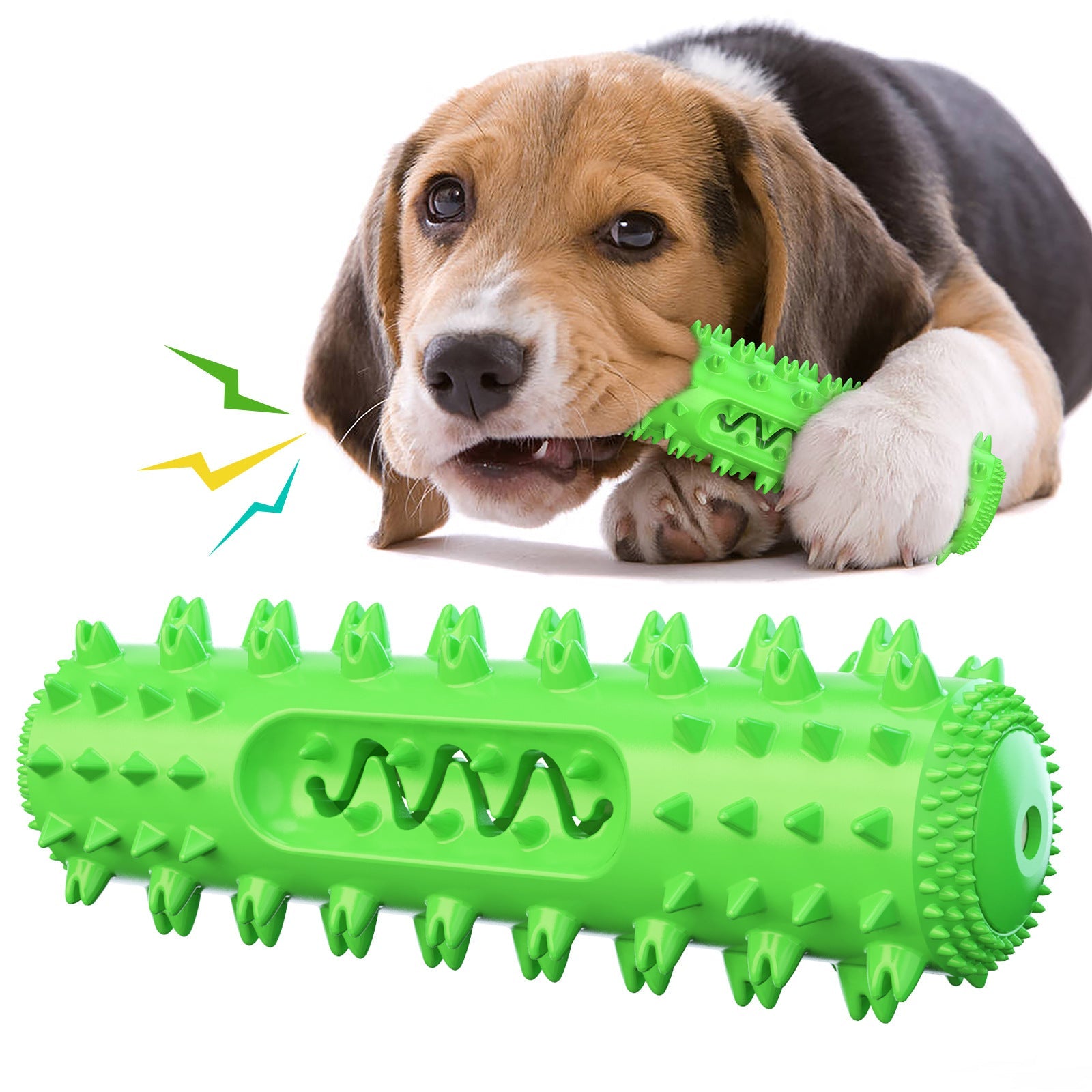 Pet Supplies Vocal Pet Dog Teething Stick Cleaning Dog Toothbrush Vent Chewing Dog Toy - Pets Crazy Shops