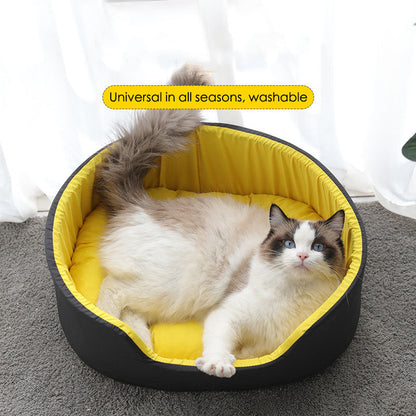 New winter pet kennel Universal washable dog kennel for all seasons Winter warm and deep sleep cat kennel for cats - Pets Crazy Shops