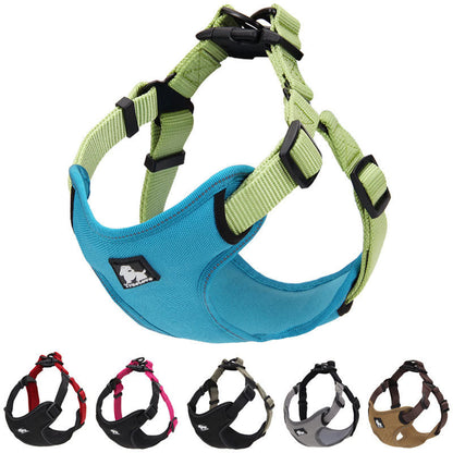 Dog chest harness vest type reflective dog leash - Pets Crazy Shops