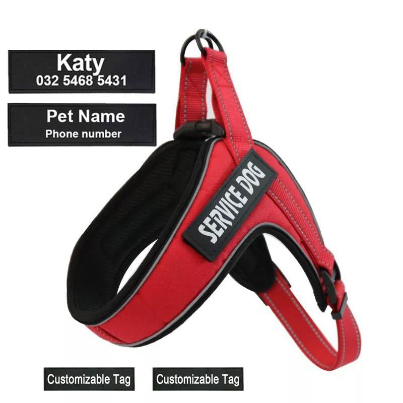 Custom Breathable Harness Vest for Dog with Reflective Strip and Metal Buckle - Pets Crazy Shops