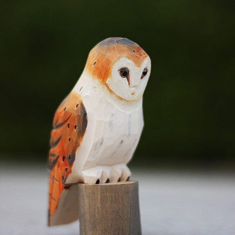 Owl Wood Carving - Pets Crazy Shops