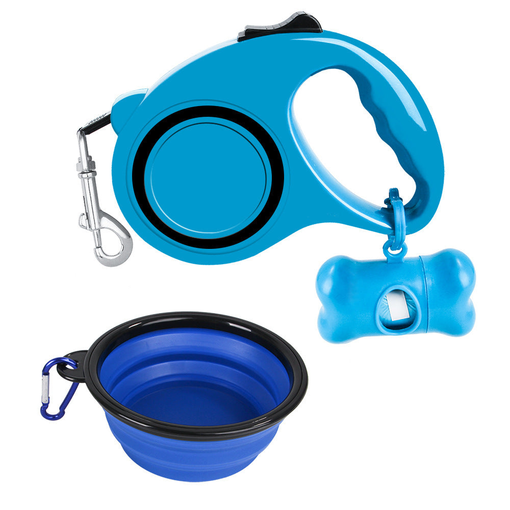 Dog Traction Rope Folding Dog Bowl - Pets Crazy Shops