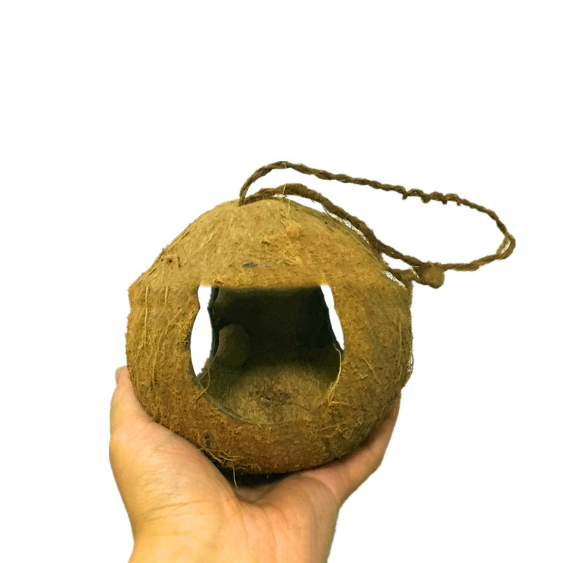 Creative Coconut Shell Bird Nest Feeder - Pets Crazy Shops