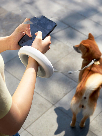 Meng Wangxing UFO Retractable Leash Dog Small and Medium-sized Dog Teddy Dog Leash Golden Retriever Dog Chain Pet Supplies - Pets Crazy Shops