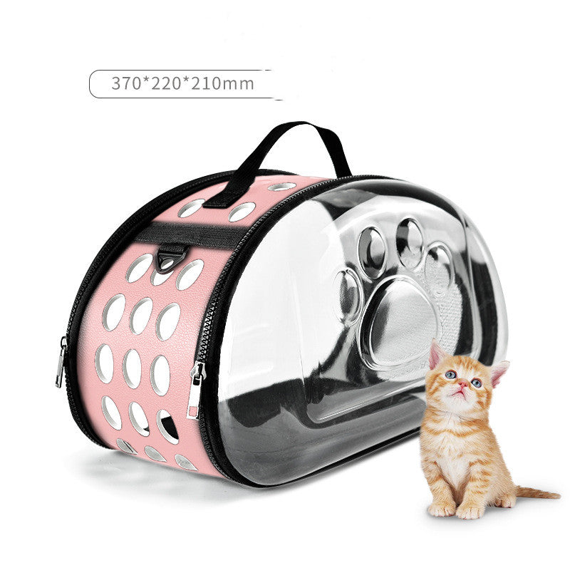 Foldable Cat Bag Breathable Portable Pet Carrier Bag Outdoor Travel Handbag for Cat Dog - Pets Crazy Shops