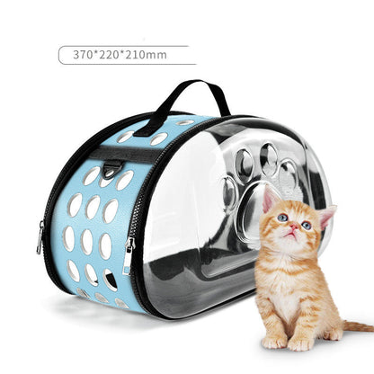 Foldable Cat Bag Breathable Portable Pet Carrier Bag Outdoor Travel Handbag for Cat Dog - Pets Crazy Shops