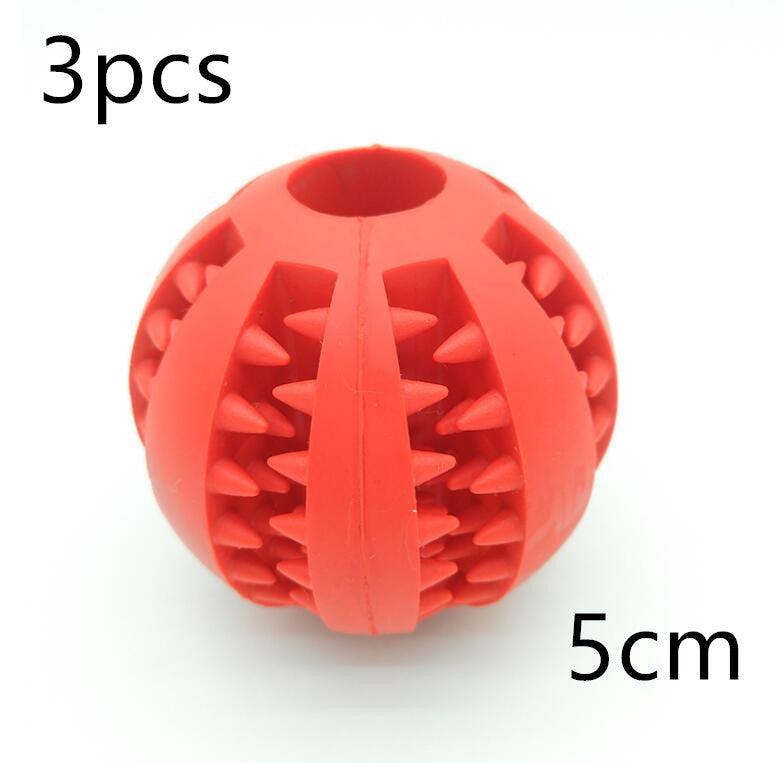 Pet Slow Feeder Dog Toy Cute Funny Rubber Dog Ball Toy - Pets Crazy Shops